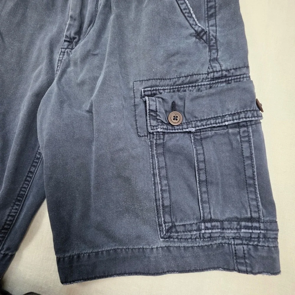 American Eagle Cargo Shorts Mens 30 Navy Blue Classic Cotton Workwear gorpcore